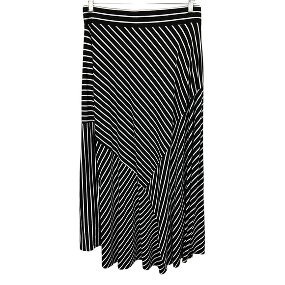 Torrid Hi-Low Black & White Stripes Pieced Maxi Skirt  Size M (10)  Date Night - Picture 3 of 8